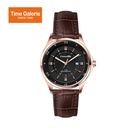 Crocodile CRDW5655.328 Stainless Steel Case Brown Leather Black Dial Women Watch Crocodile CRDW5655.328 Stainless Steel Case Brown Leather Black Dial Women Watch