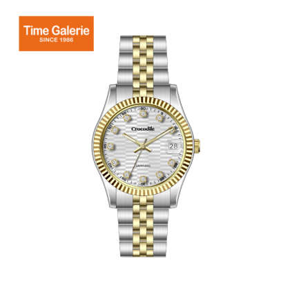 Crocodile CRDW5814.118D Silver Stainless Steel Strap White Dial Men Watch Crocodile CRDW5814.118D Silver Stainless Steel Strap White Dial Men Watch