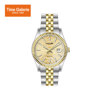 Crocodile CRDW5954.138 Silver Stainless Steel Strap Gold Dial Men Watch Crocodile CRDW5954.138 Silver Stainless Steel Strap Gold Dial Men Watch