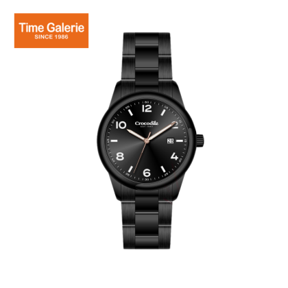 Crocodile CRDW6933.328 Black Stainless Steel Strap Black Dial Women Watch Crocodile CRDW6933.328 Black Stainless Steel Strap Black Dial Women Watch