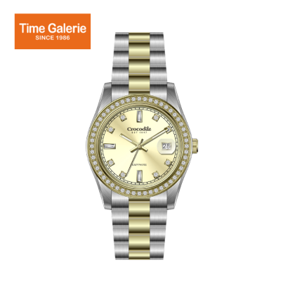 Crocodile CRDW6974.138D Silver Stainless Steel Strap Gold Dial Men Watch Crocodile CRDW6974.138D Silver Stainless Steel Strap Gold Dial Men Watch