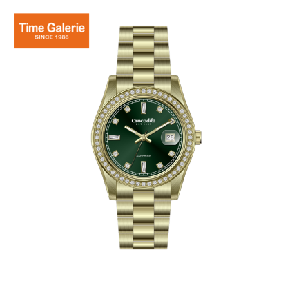 Crocodile CRDW6976.168D Gold Stainless Steel Strap Green Dial Men Watch Crocodile CRDW6976.168D Gold Stainless Steel Strap Green Dial Men Watch