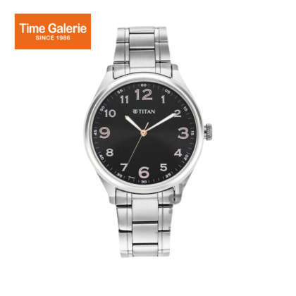 Titan Trendsetter 1802SM04 Black Dial Stainless Steel Strap Quartz Men's Watch Titan Trendsetter 1802SM04 Black Dial Stainless Steel Strap Quartz Men's Watch
