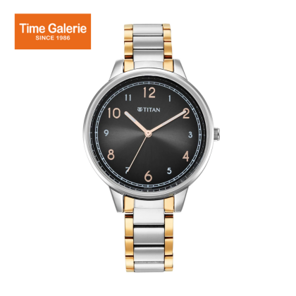 Titan Trendsetters 2648KM02 Anthracite Dial Women Watch With Stainless Steel Strap Titan Trendsetters 2648KM02 Anthracite Dial Women Watch With Stainless Steel Strap