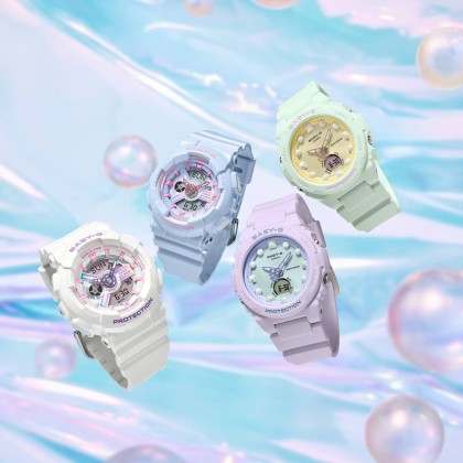 Casio Baby-G BGA-320FH-3A Resin Band Digital-Analog Women Watch Casio Baby-G BGA-320FH-3A Resin Band Digital-Analog Women Watch