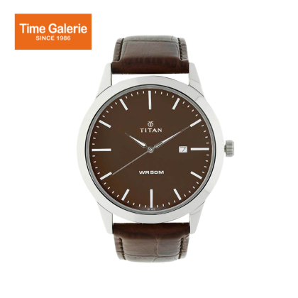 Titan Neo 1584SL04 Brown Leather Strap Quartz Men's Watch Titan Neo 1584SL04 Brown Leather Strap Quartz Men's Watch