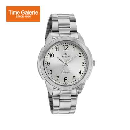 Titan Karishma 1585SM04 White Dial Stainless Steel Quartz Men's Watch Titan Karishma 1585SM04 White Dial Stainless Steel Quartz Men's Watch