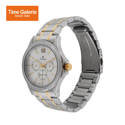 Titan Classique 1698BM01 Silver Dial Stainless Steel Quartz Men's Watch Titan Classique 1698BM01 Silver Dial Stainless Steel Quartz Men's Watch