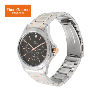 Titan Classique 1698KM01 Brown Dial Stainless Steel Quartz Men's Watch Titan Classique 1698KM01 Brown Dial Stainless Steel Quartz Men's Watch