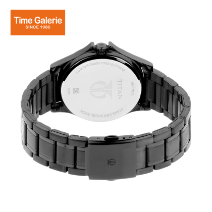 Titan Classique 1698NM01 Black Dial Stainless Steel Quartz Men's Watch Titan Classique 1698NM01 Black Dial Stainless Steel Quartz Men's Watch