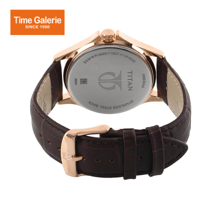 Titan Neo 1698WL01 White Dial Leather Strap Quartz Men's Watch Titan Neo 1698WL01 White Dial Leather Strap Quartz Men's Watch
