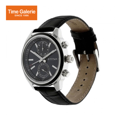Titan Neo 1733KL01 Multifunction Blue Dial Leather Strap Quartz Men's Watch Titan Neo 1733KL01 Multifunction Blue Dial Leather Strap Quartz Men's Watch