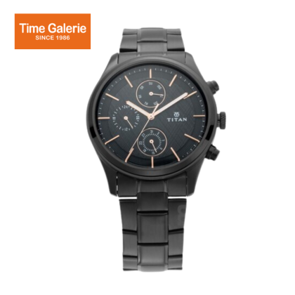 Titan Workwear 1805NM01 Multifunctional Metal Strap with Metallic Accents Quartz Men's Watch Titan Workwear 1805NM01 Multifunctional Metal Strap with Metallic Accents Quartz Men's Watch