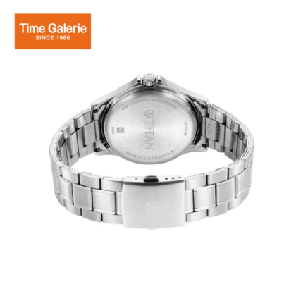 Titan Marhaba 1870SM05 Silver White Dial Stainless Steel Strap Quartz Men's Watch Titan Marhaba 1870SM05 Silver White Dial Stainless Steel Strap Quartz Men's Watch
