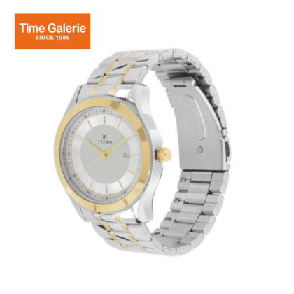 Titan Regalia 1627BM03 Silver Dial Stainless Steel Quartz Men's Watch