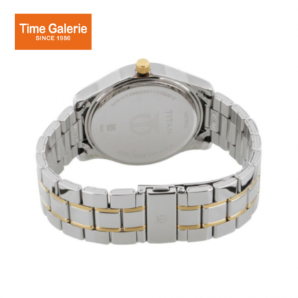 Titan Regalia 1627BM03 Silver Dial Stainless Steel Quartz Men's Watch