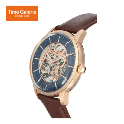 Titan Mechanical 90110WL02 Analog Blue Dial Men's Watch Titan Mechanical 90110WL02 Analog Blue Dial Men's Watch