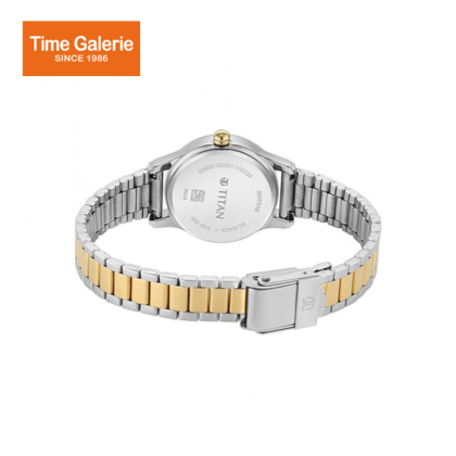 Titan Lagan 2656BM01 Silver Dial Metal Strap Quartz Women's Watch