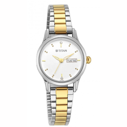 Titan Lagan 2656BM01 Silver Dial Metal Strap Quartz Women's Watch