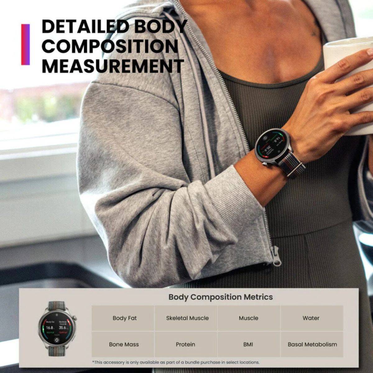 Body Fat Amazfit W Amazfit Balance GT5 A2287 Sunset Grey Lifestyle