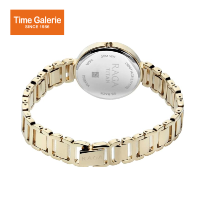 Titan Raga 2608YM01 Viva Champagne Dial Women Watch With Metal Strap Titan Raga 2608YM01 Viva Champagne Dial Women Watch With Metal Strap