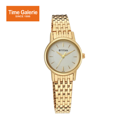Titan Karishma 2593YM02 White Dial Metal Strap Quartz Women's Watch Titan Karishma 2593YM02 White Dial Metal Strap Quartz Women's Watch
