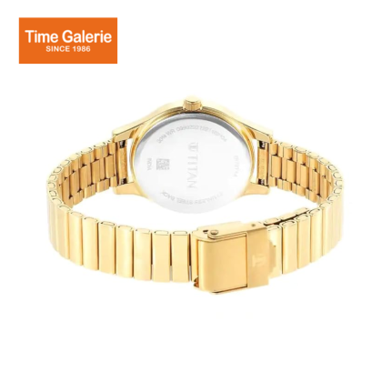 Titan Karishma 2679YM01 Beige Dial Analog Stainless Steel Strap Watch for Women Titan Karishma 2679YM01 Beige Dial Analog Stainless Steel Strap Watch for Women