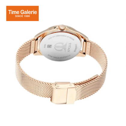 Titan Sparkle 2565WM01 Black Dial Stainless Steel Mesh Strap Quartz Women's Watch Titan Sparkle 2565WM01 Black Dial Stainless Steel Mesh Strap Quartz Women's Watch