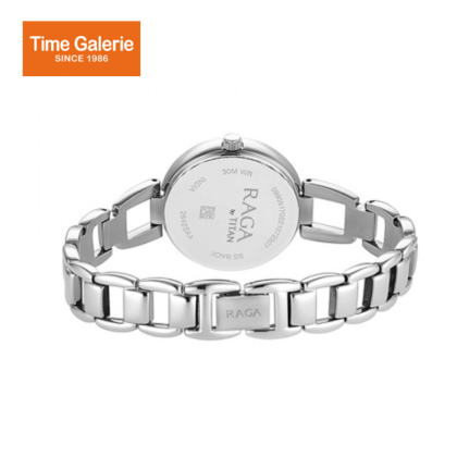 Titan Raga 2642SM02 Viva Blue Dial Metal Strap Quartz Women's Watch