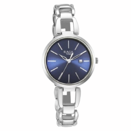 Titan Raga 2642SM02 Viva Blue Dial Metal Strap Quartz Women's Watch