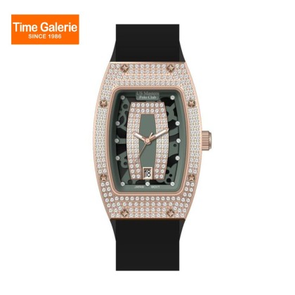 U.S Masters Polo Club USM-DF07-RG-GN Princess Silicone Women Watch