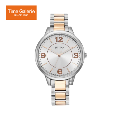 Titan Trendsetters 2617KM01 Silver White Dial Stainless Steel Strap Quartz Women's Watch Titan Trendsetters 2617KM01 Silver White Dial Stainless Steel Strap Quartz Women's Watch