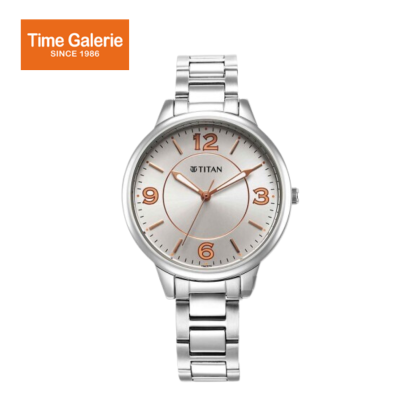 Titan Urban 2617SM07 Silver White Dial Metal Strap Quartz Women's Watch Titan Urban 2617SM07 Silver White Dial Metal Strap Quartz Women's Watch