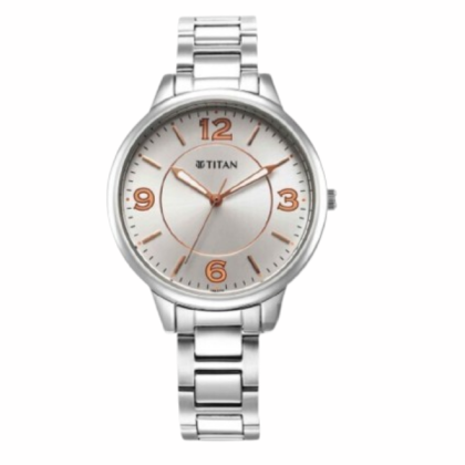 Titan Urban 2617SM07 Silver White Dial Metal Strap Quartz Women's Watch Titan Urban 2617SM07 Silver White Dial Metal Strap Quartz Women's Watch