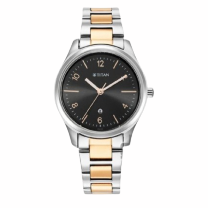 Titan Trendsetters 2639KM01 Anthracite Dial Stainless Steel Strap Women's Watch Titan Trendsetters 2639KM01 Anthracite Dial Stainless Steel Strap Women's Watch