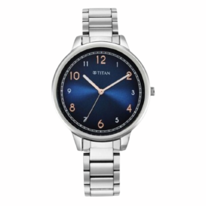 Titan Trendsetters 2648SM04 Blue Dial Stainless Steel Strap Quartz Women's Watch Titan Trendsetters 2648SM04 Blue Dial Stainless Steel Strap Quartz Women's Watch