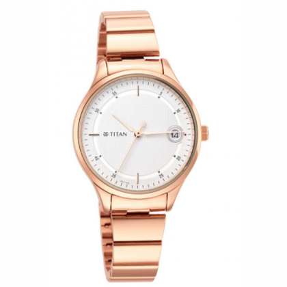 Titan Workwear 2649WM01 Silver Dial Stainless Steel Strap Quartz Women's Watch Titan Workwear 2649WM01 Silver Dial Stainless Steel Strap Quartz Women's Watch