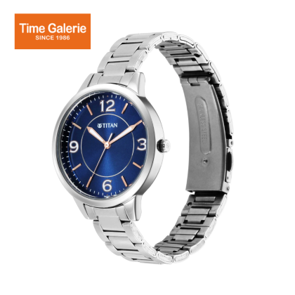 Titan Trendsetters 2617SM03 Blue Dial Women Watch With Stainless Steel Strap Titan Trendsetters 2617SM03 Blue Dial Women Watch With Stainless Steel Strap