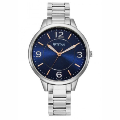 Titan Trendsetters 2617SM03 Blue Dial Women Watch With Stainless Steel Strap Titan Trendsetters 2617SM03 Blue Dial Women Watch With Stainless Steel Strap
