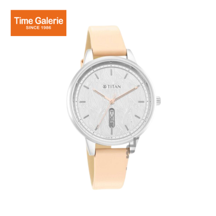 Titan Workwear 2648SL03 Grey Gradient Dial Leather Strap Quartz Women's Watch