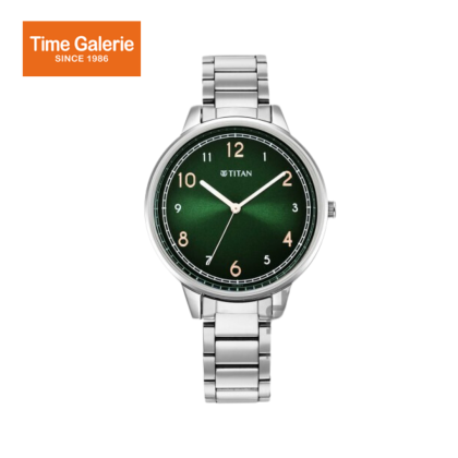 Titan Trendsetters 2648SM05 Green Dial Stainless Steel Strap Quartz Women's Watch Titan Trendsetters 2648SM05 Green Dial Stainless Steel Strap Quartz Women's Watch
