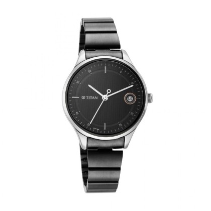 Titan Workwear 2649KM01 Silver Dial Stainless Steel Strap Quartz Women's Watch Titan Workwear 2649KM01 Silver Dial Stainless Steel Strap Quartz Women's Watch