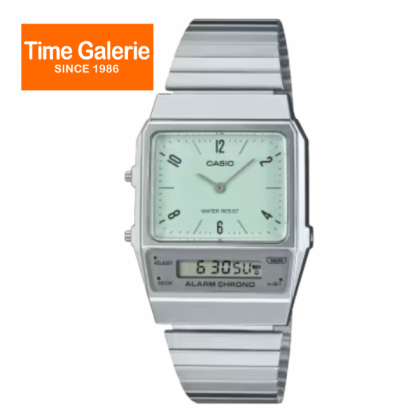 Casio Vintage AQ-800E-3A Stainless Band Unisex Watch Casio Vintage AQ-800E-3A Stainless Band Unisex Watch