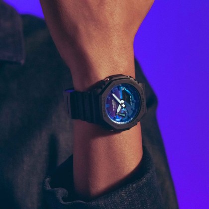 Casio G-shock GA-2100FL-1A Resin Band Digital Analog Men Watch Casio G-shock GA-2100FL-1A Resin Band Digital Analog Men Watch