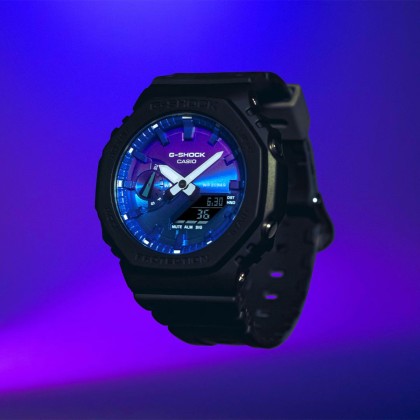 Casio G-shock GA-2100FL-1A Resin Band Digital Analog Men Watch Casio G-shock GA-2100FL-1A Resin Band Digital Analog Men Watch