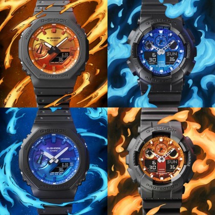 Casio G-shock GA-2100FL-1A Resin Band Digital Analog Men Watch Casio G-shock GA-2100FL-1A Resin Band Digital Analog Men Watch