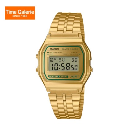 Casio Vintage A158WEGV-9A Gold Stainless Steel Band Digital Unisex Watch Casio Vintage A158WEGV-9A Gold Stainless Steel Band Digital Unisex Watch