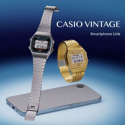Casio Vintage ABL-100WE-1A Stainless Steel Band Digital Men Watch Casio Vintage ABL-100WE-1A Stainless Steel Band Digital Men Watch