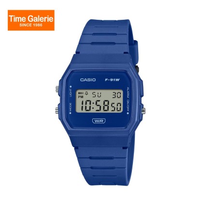 Casio General F-91WB-2A1 Blue Resin Band Unisex Watch Casio General F-91WB-2A1 Blue Resin Band Unisex Watch