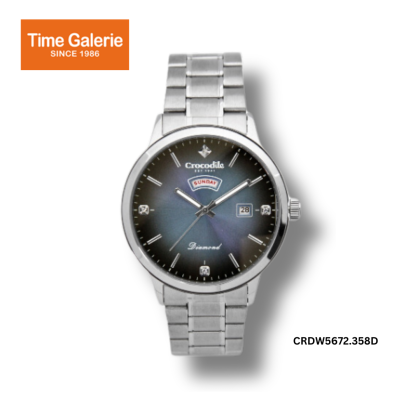 Crocodile CRDW5672.358D Silver Stainless Steel Strap Black Dial Women Watch Crocodile CRDW5672.358D Silver Stainless Steel Strap Black Dial Women Watch